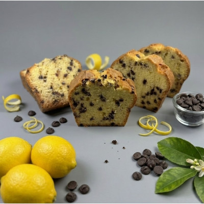 Budin de limon en porciones